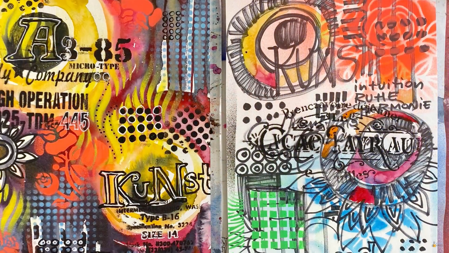 Акварель абстракция