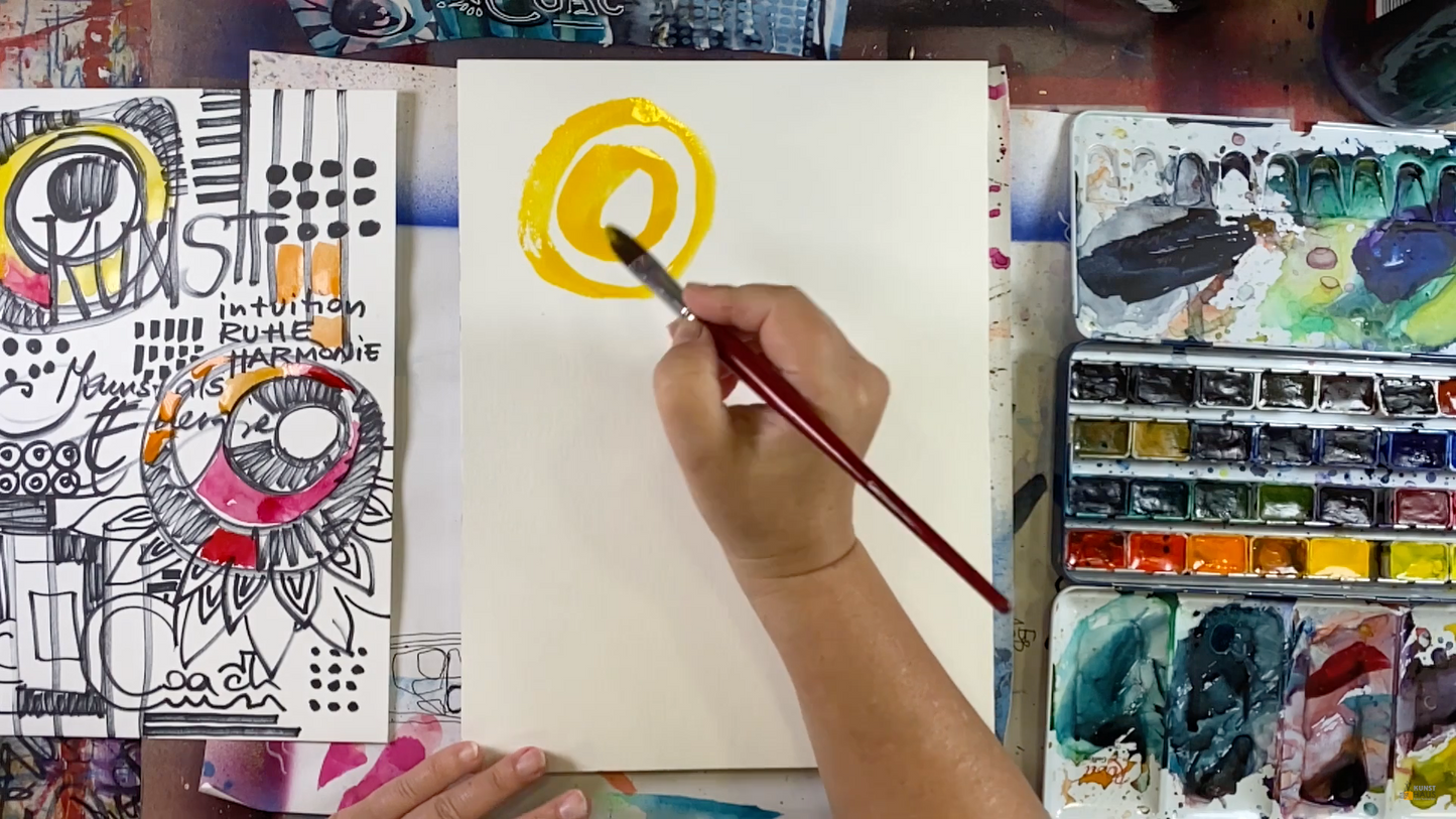 Акварель абстракция