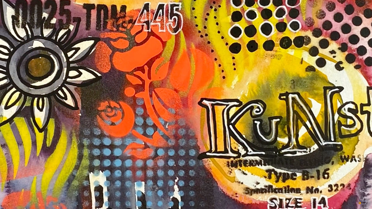 Акварель абстракция