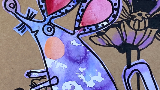 Креативный коллаж мышки