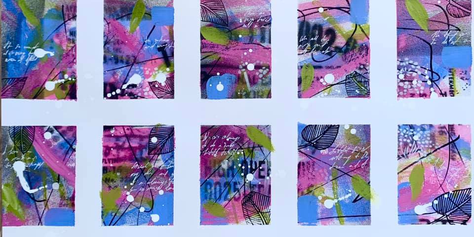 Сет Мастер-классов по абстракции: Акварель, композиции, Цветы, Цветы на золоте, Натюрморт