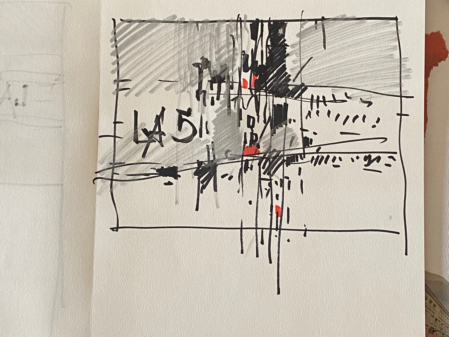 Утренний город. Абстракция