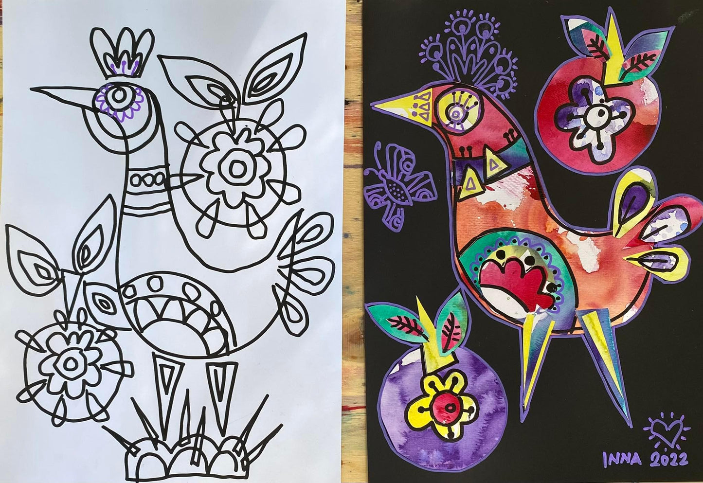 Креативный коллаж. Веселые животные. Мини-Марафон