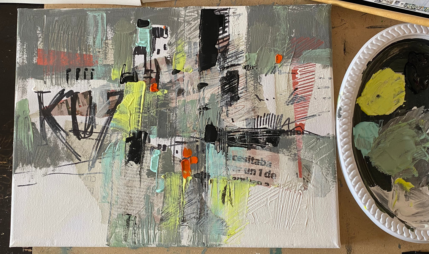 Утренний город. Абстракция