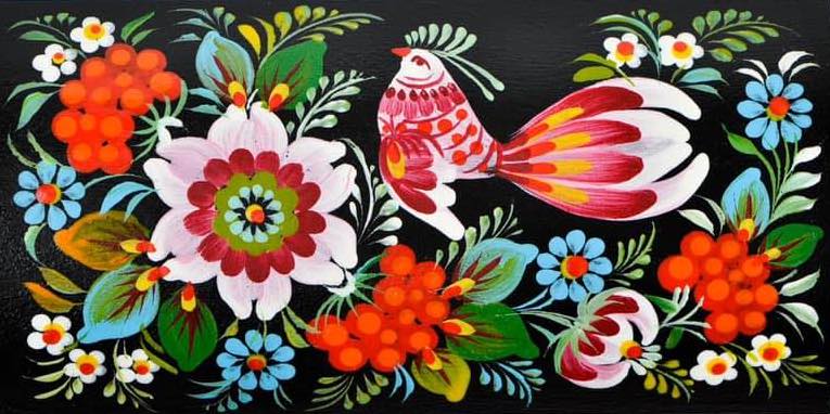 Мини-марафон. Декоративная роспись по мотивам Петриковки