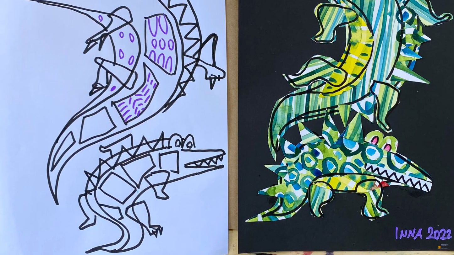 Мастер-класс КРОКОДИЛЬЧИКИ. Креативный коллаж