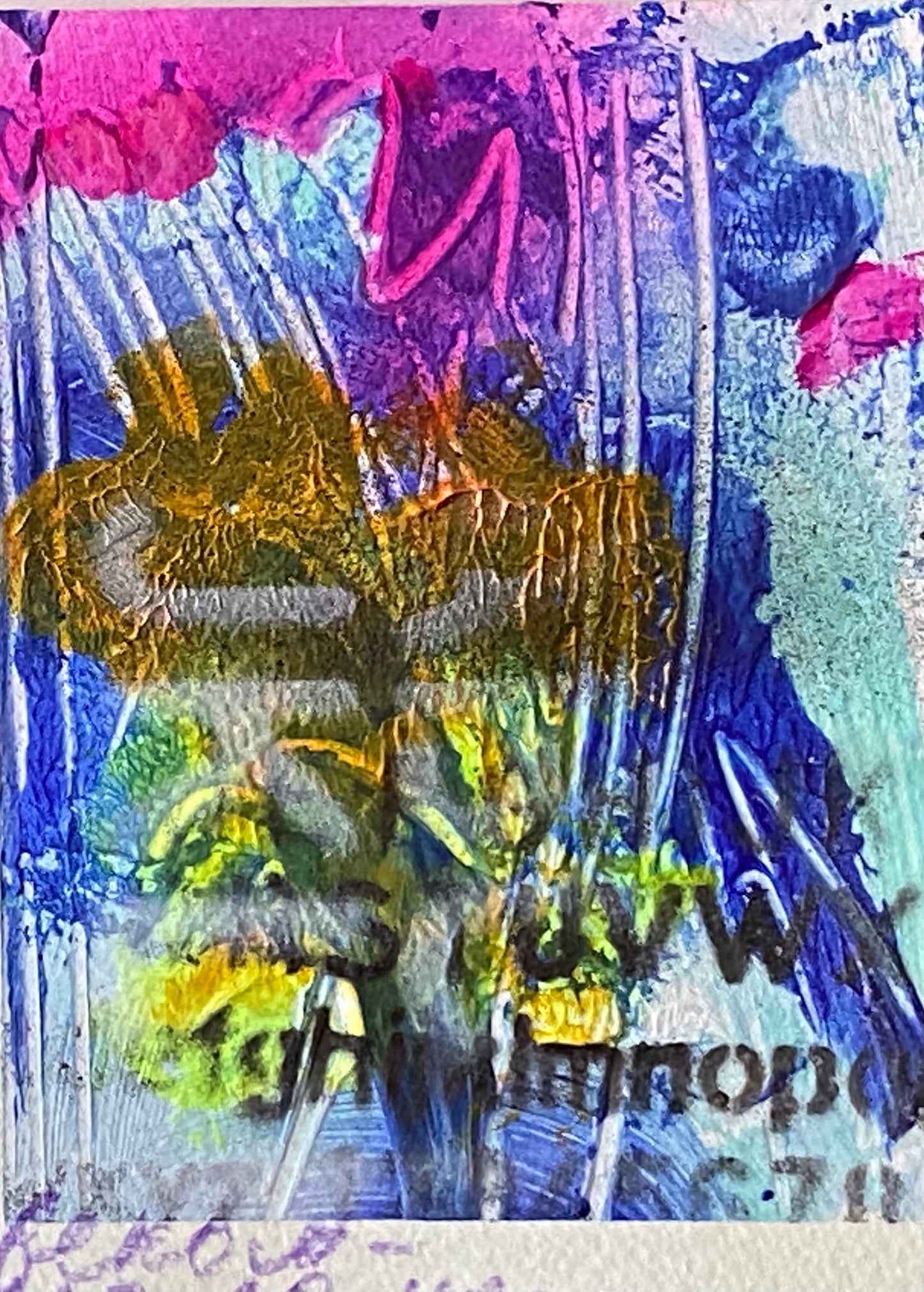 Маленькие абстрактные композиции. Акрил