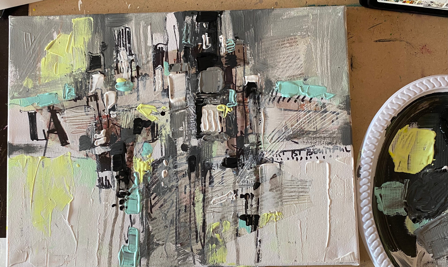 Утренний город. Абстракция