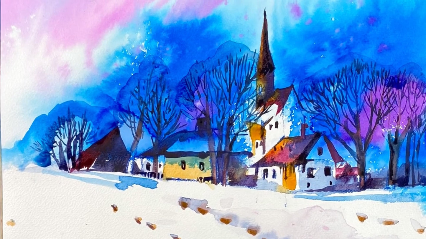 Мини-марафон самые интересные акварельные уроки