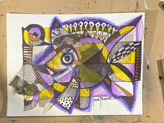 Модульная рыба. Абстракция