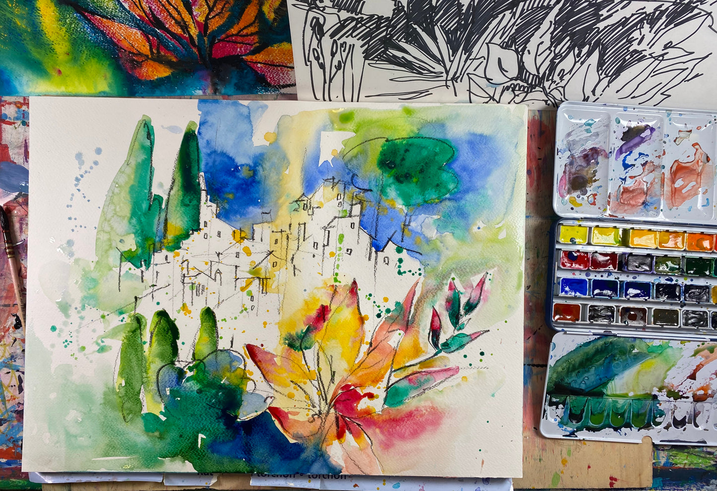 Минимарафон. Акварельный пейзаж- профессиональный путь