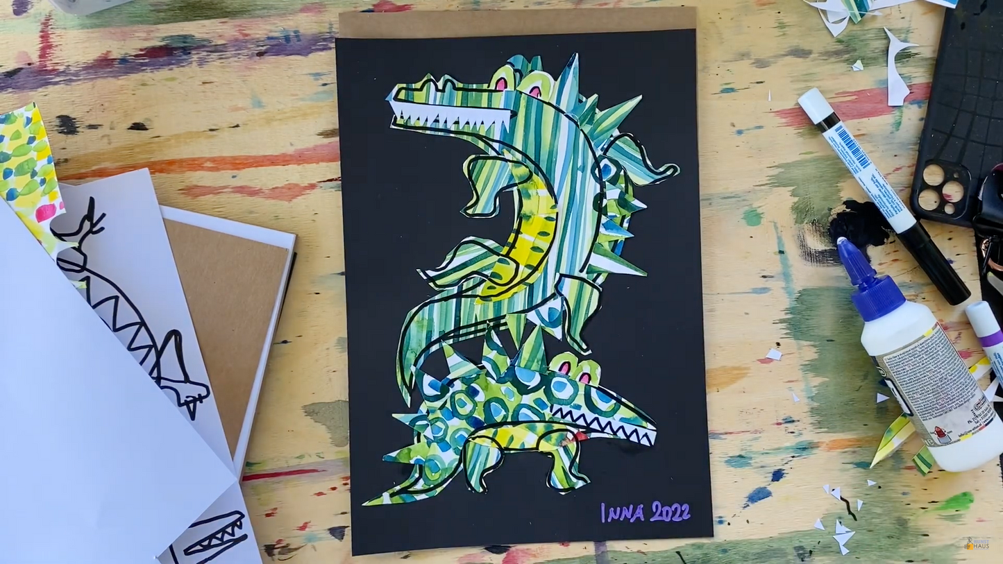 Мастер-класс КРОКОДИЛЬЧИКИ. Креативный коллаж