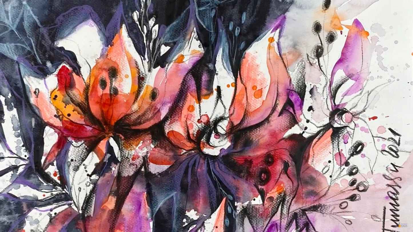 Мини-марафон самые интересные акварельные уроки