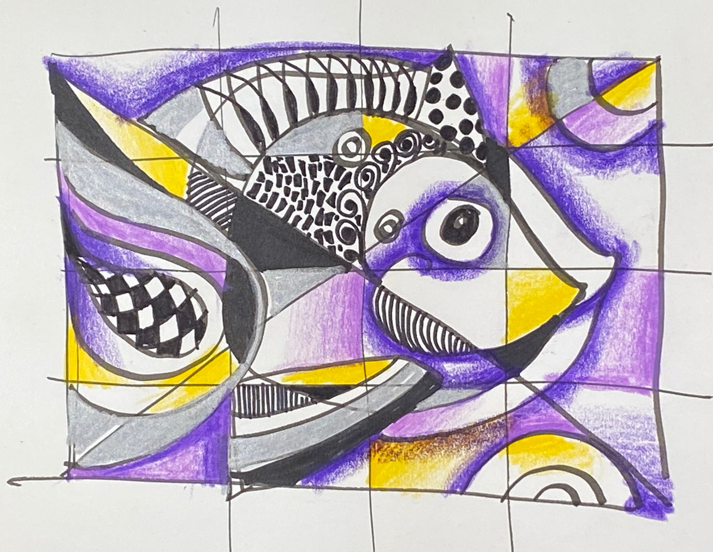 Модульная рыба. Абстракция