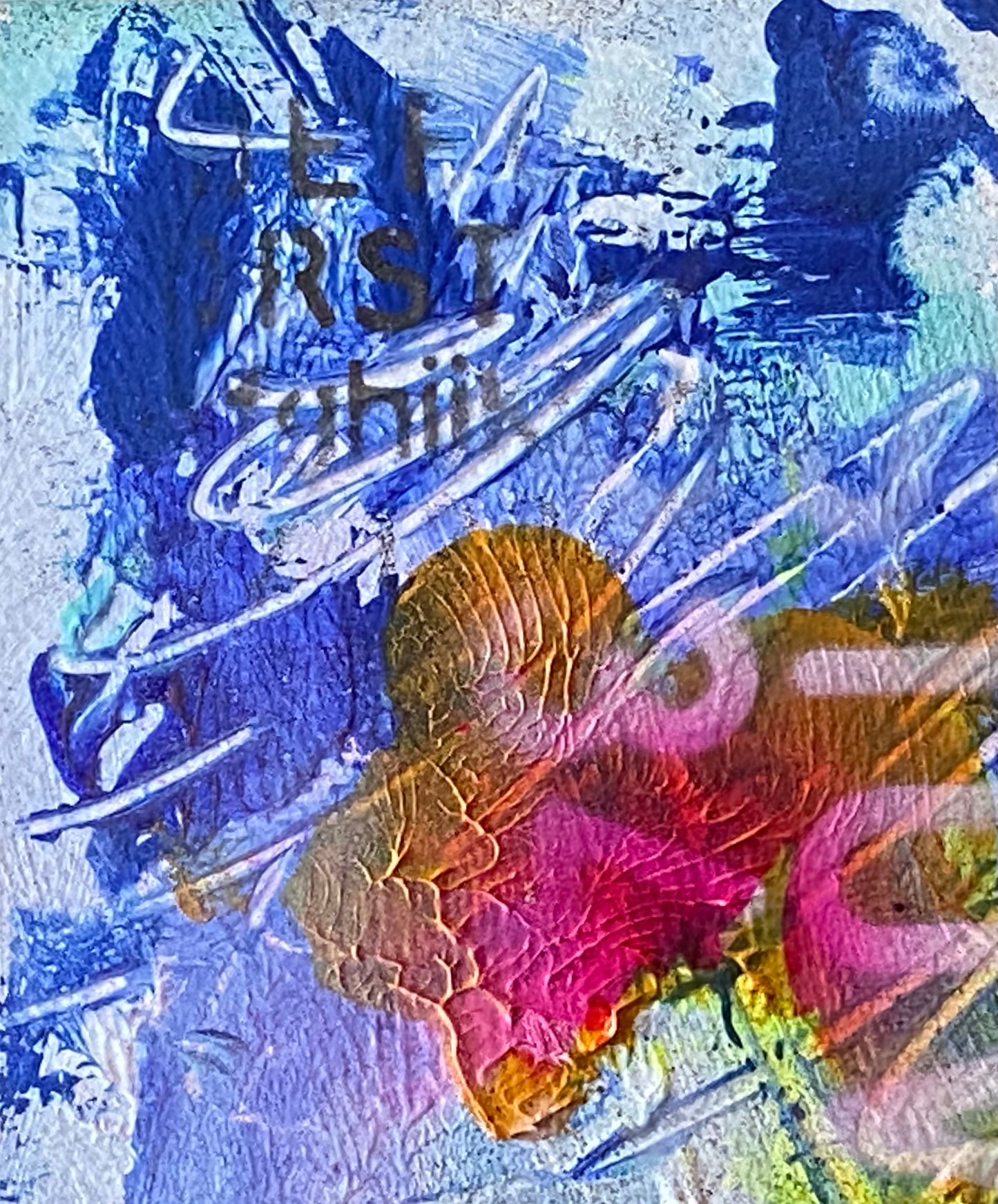 Маленькие абстрактные композиции. Акрил