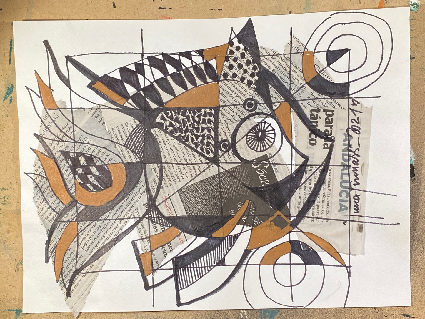 Модульная рыба. Абстракция