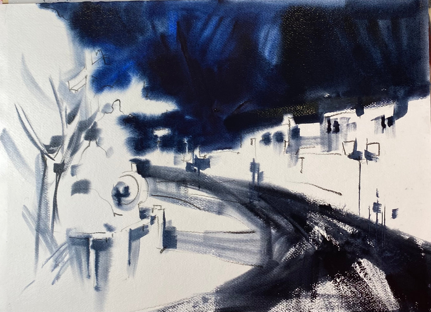 Минимарафон. Акварельный пейзаж- профессиональный путь