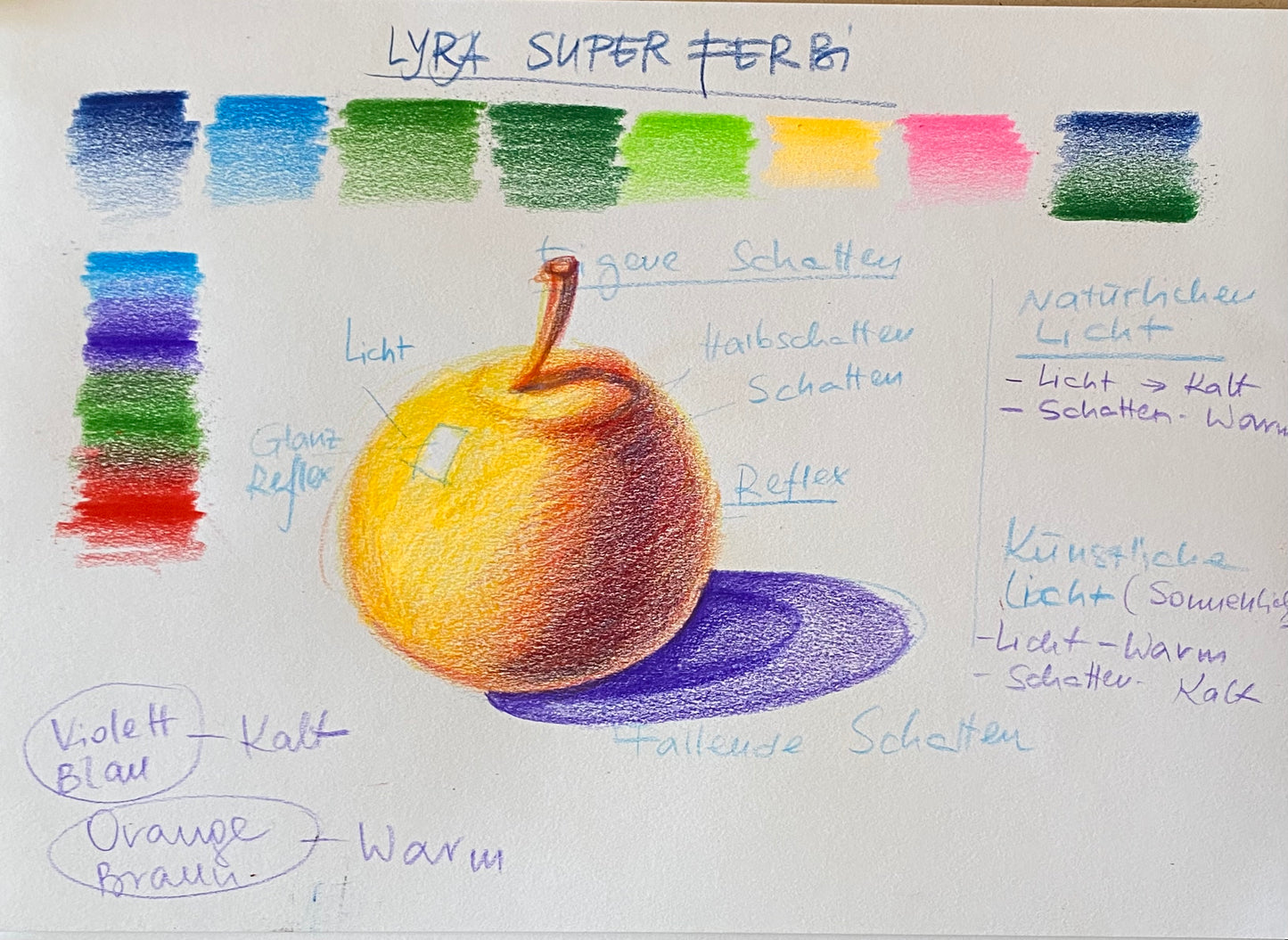 Марафон. Живопись цветными карандашами