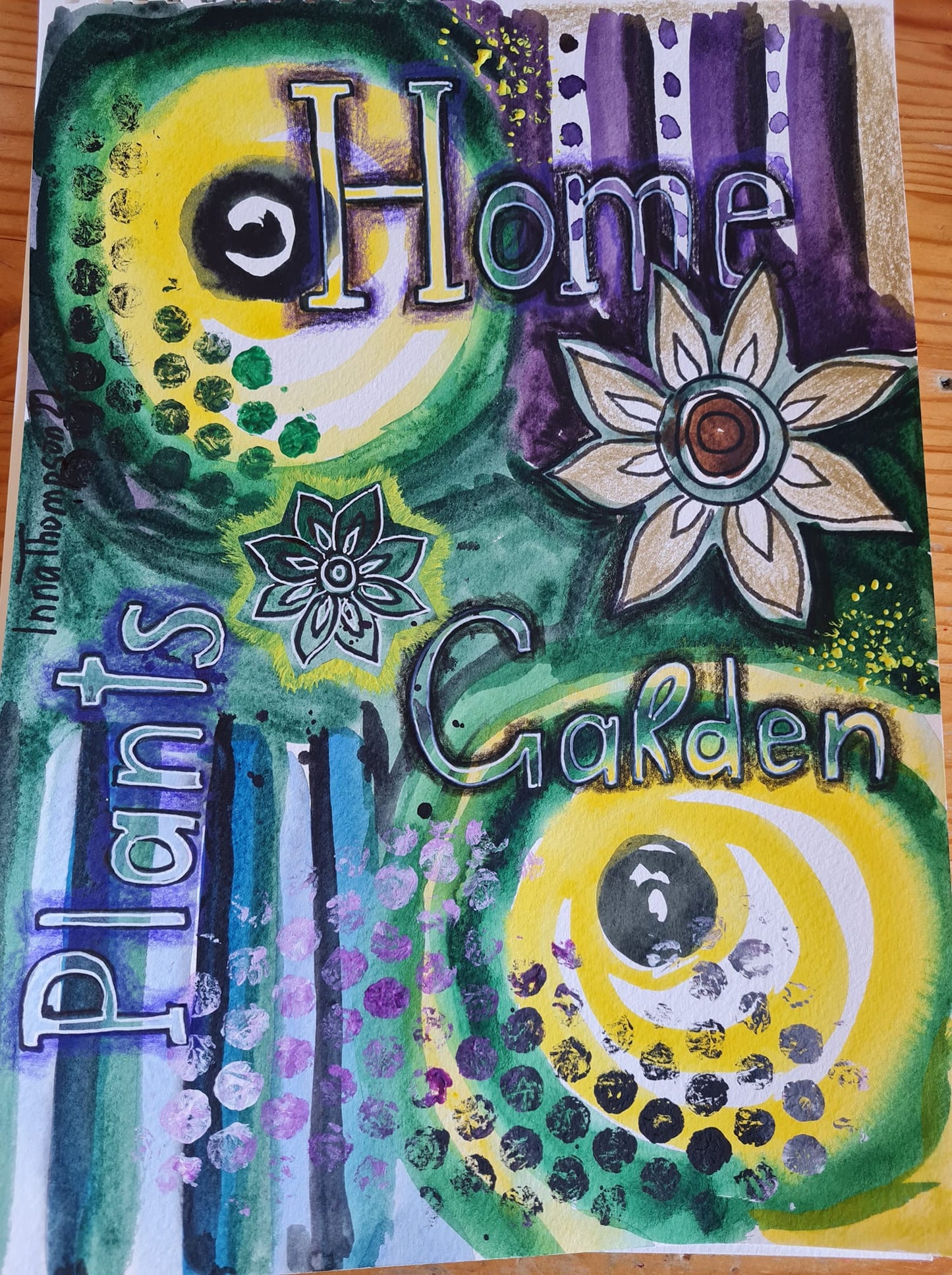 Акварель абстракция