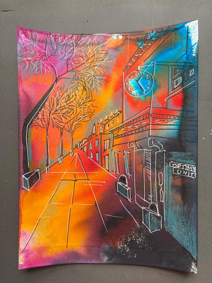 Летняя акварель Вена