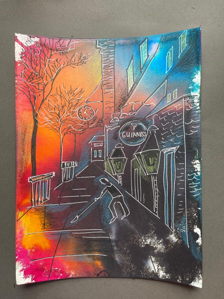 Летняя акварель Вена