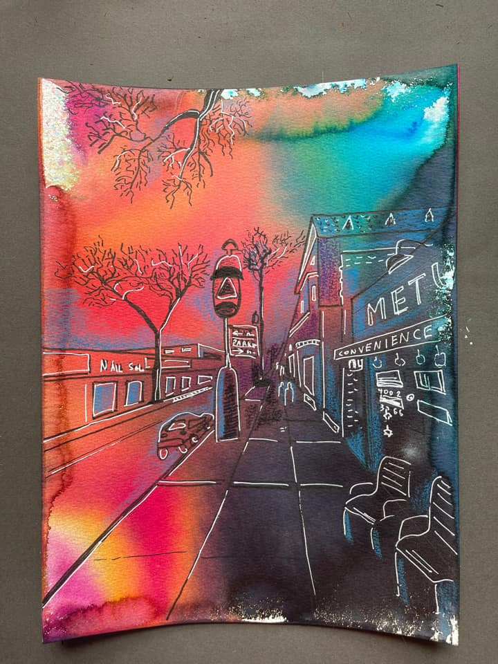 Летняя акварель Вена