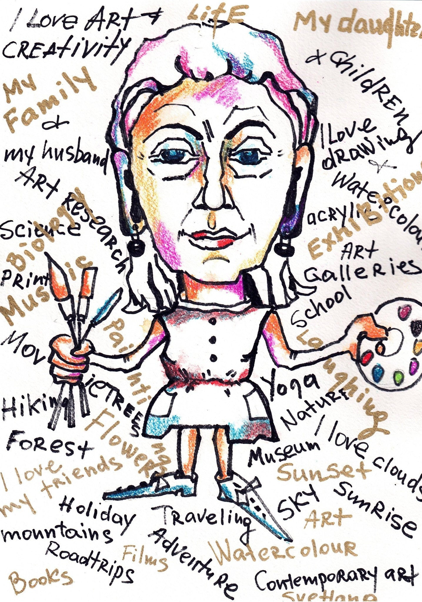 Карикатура. Интересный урок для начального уровня.