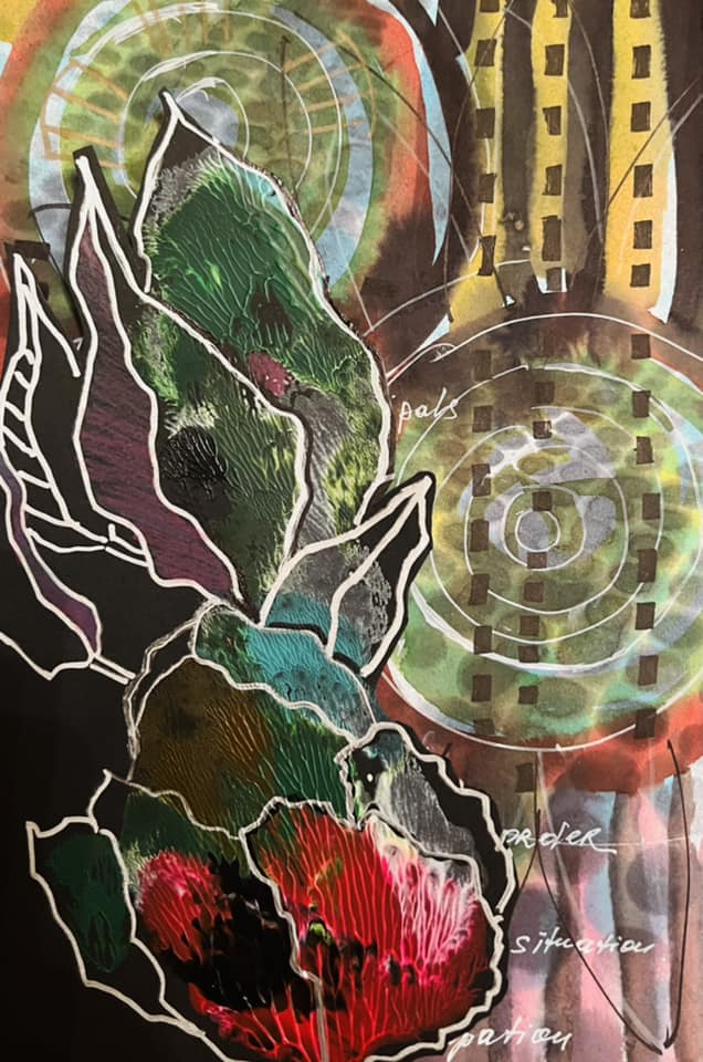 Акварель абстракция