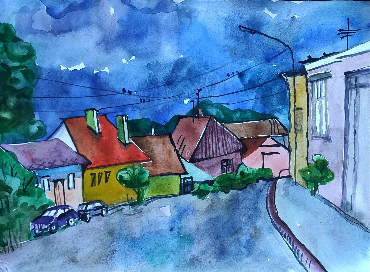 Академический пейзаж. Летняя акварель. Мастер-класс